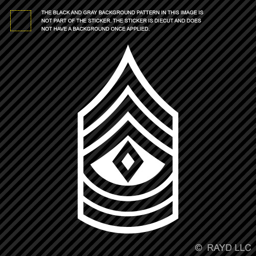 Waterslide Decals 1/18 Scale Decals US Army Rank Chevrons on White Backing