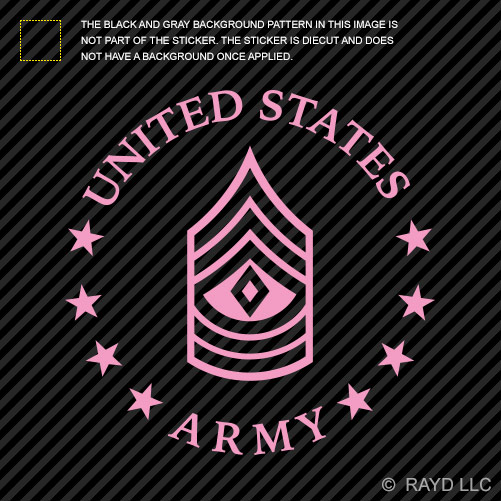 E-8 First Sergeant US Army Rank Sticker Die Cut Decal 1SG OR-8 E8 - Picture 13 of 19