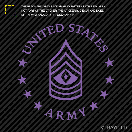 E-8 First Sergeant US Army Rank Sticker Die Cut Decal 1SG OR-8 E8 - Picture 14 of 19