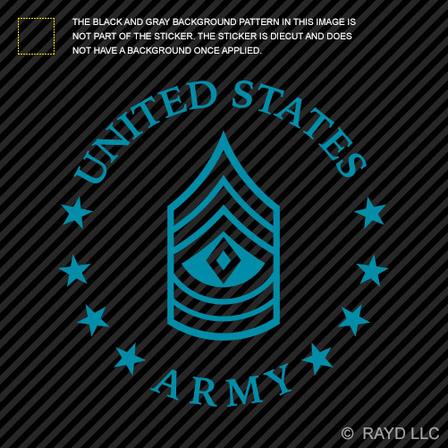 E-8 First Sergeant US Army Rank Sticker Die Cut Decal 1SG OR-8 E8 - Picture 18 of 19