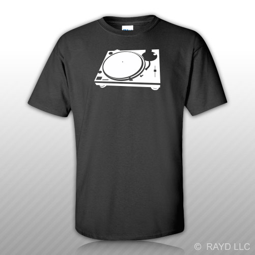 Turntable TShirt Tee Shirt S M L XL 2XL 3XL Cotton dj record player