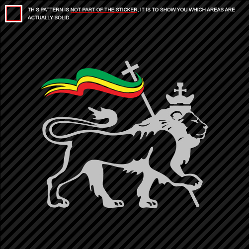 Details about   Lion of Judah Sticker Decal Vinyl Rasta Rastafari Jamaica Reggae Ethiopia VW Car