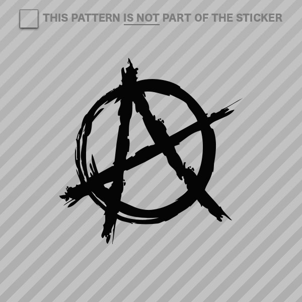11 couleurs SD Anarchy Symbole Autocollant Vinyle 5" x 5"