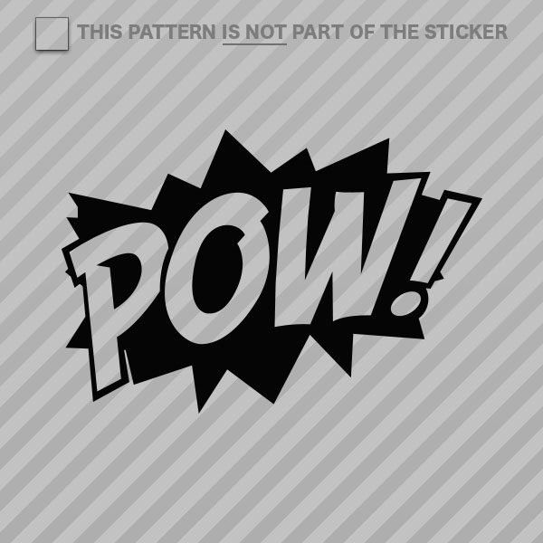 (2x) POW! Superhero Sticker Self Adhesive Vinyl comic style - 第 4/22 張圖片