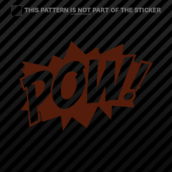 (2x) POW! Superhero Sticker Self Adhesive Vinyl comic style - 第 19/22 張圖片