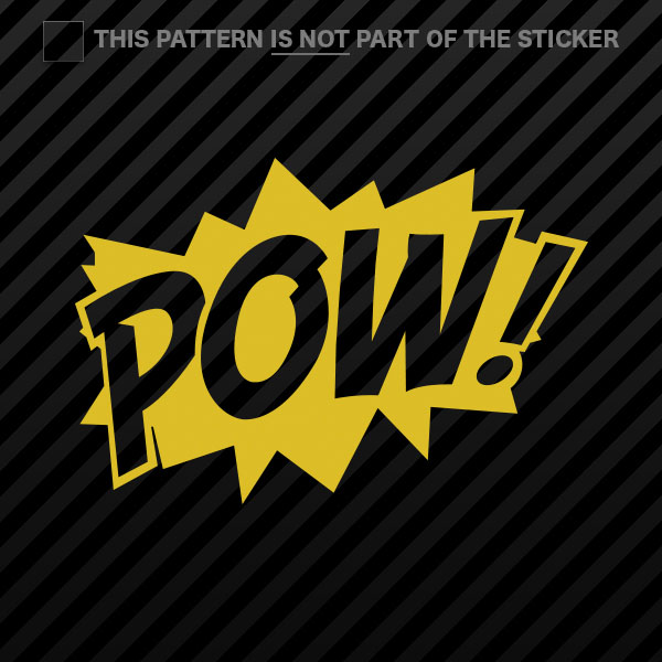 (2x) POW! Superhero Sticker Self Adhesive Vinyl comic style - 第 6/22 張圖片