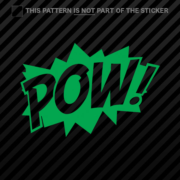 (2x) POW! Superhero Sticker Self Adhesive Vinyl comic style - 第 7/22 張圖片