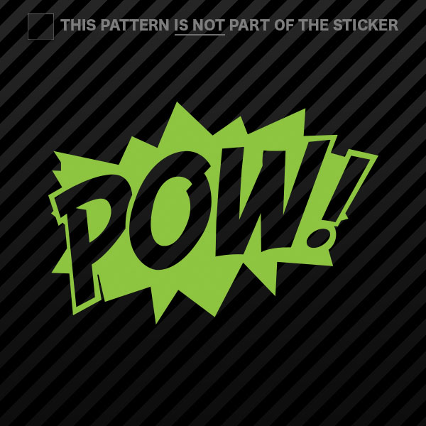 (2x) POW! Superhero Sticker Self Adhesive Vinyl comic style - 第 10/22 張圖片