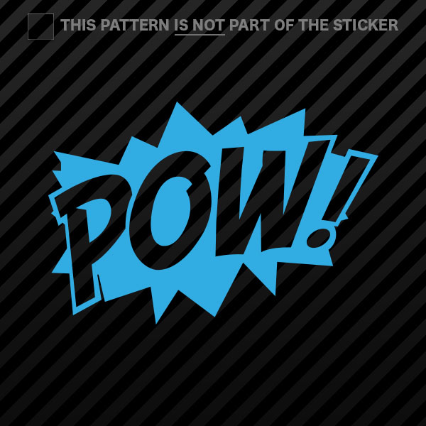 (2x) POW! Superhero Sticker Self Adhesive Vinyl comic style - 第 9/22 張圖片