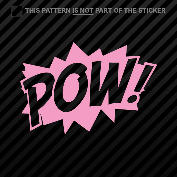 (2x) POW! Superhero Sticker Self Adhesive Vinyl comic style - 第 13/22 張圖片