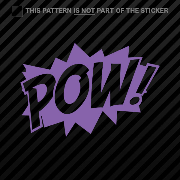 (2x) POW! Superhero Sticker Self Adhesive Vinyl comic style - 第 14/22 張圖片