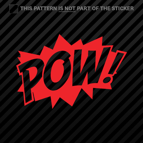 (2x) POW! Superhero Sticker Self Adhesive Vinyl comic style - 第 3/22 張圖片