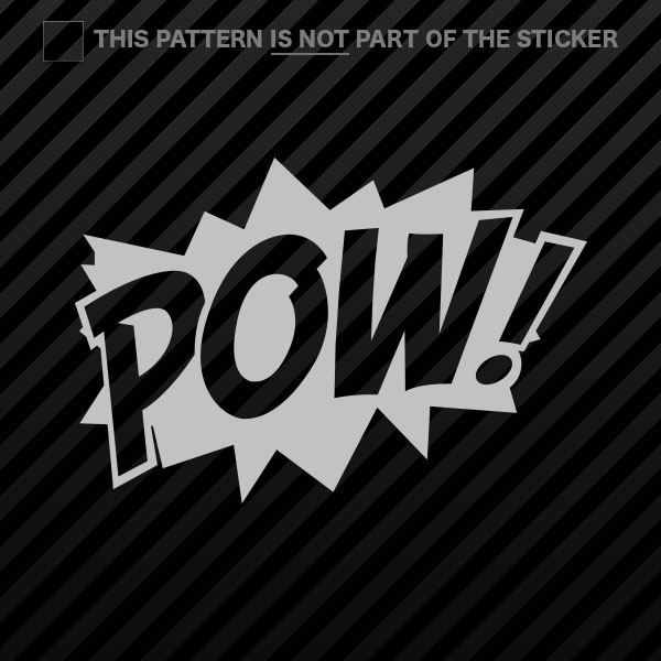 (2x) POW! Superhero Sticker Self Adhesive Vinyl comic style - 第 15/22 張圖片