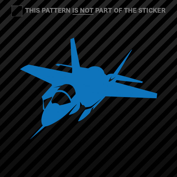 2x) F-35 Lightning II Sticker Self Adhesive Vinyl Fighter F35 #2
