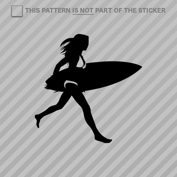 2x) Surfer Girl Sticker Self Adhesive Vinyl chick surf sexy | eBay