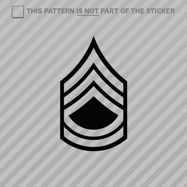 (2x) E-7 Sergeant First Class Rank Sticker Vinyl SFC OR-7 E7 US 