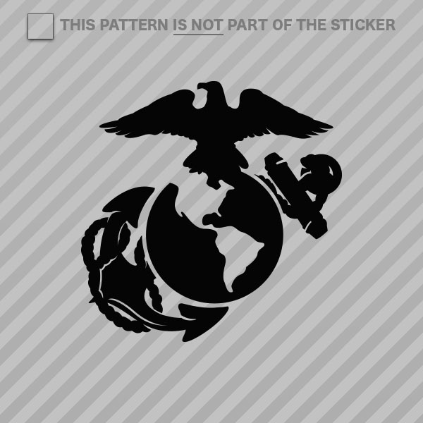 USMC Marine Corps Sticker Die Cut Decal ega marines semper fi earth globe anchor
