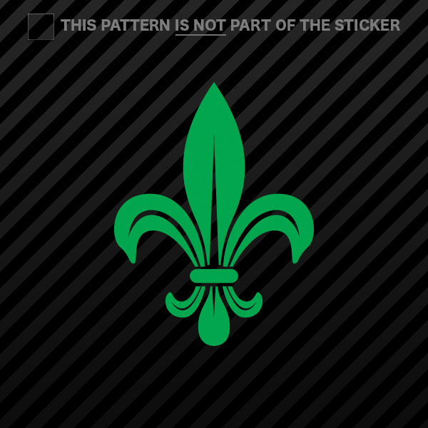 (2x) Fleur De Lis Sticker Self Adhesive Vinyl #2 - Bild 7 von 22