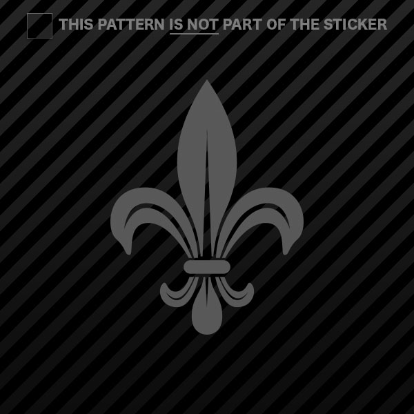 (2x) Fleur De Lis Sticker Self Adhesive Vinyl #2 - Bild 8 von 22