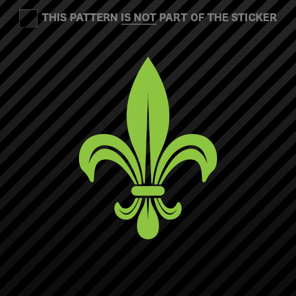 (2x) Fleur De Lis Sticker Self Adhesive Vinyl #2 - Bild 10 von 22