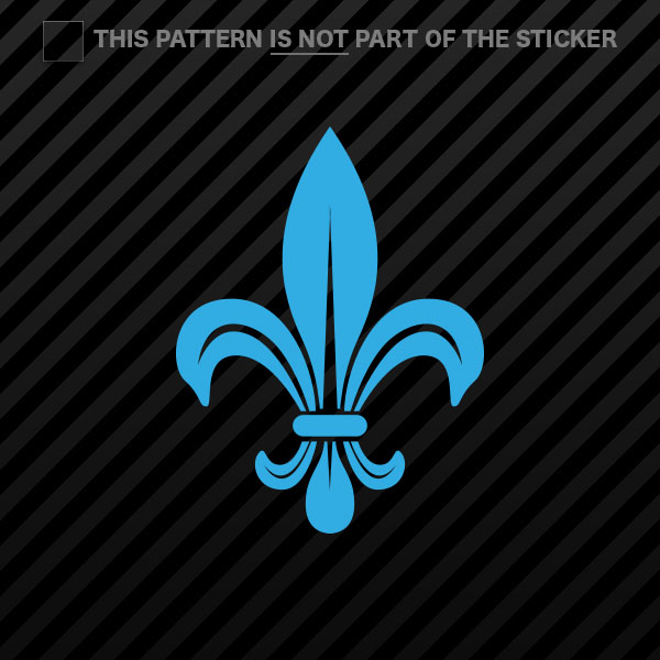 (2x) Fleur De Lis Sticker Self Adhesive Vinyl #2 - Bild 9 von 22
