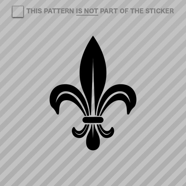 (2x) Fleur De Lis Sticker Self Adhesive Vinyl #2 - Bild 11 von 22