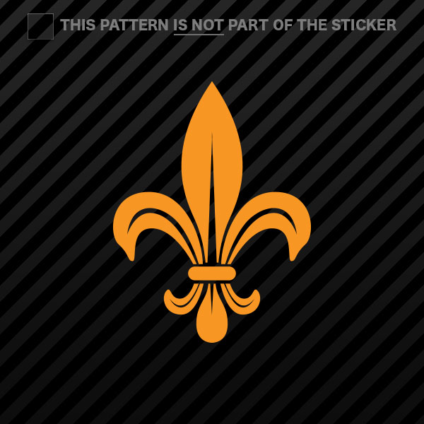 (2x) Fleur De Lis Sticker Self Adhesive Vinyl #2 - Bild 12 von 22