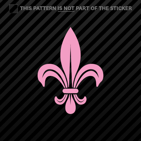 (2x) Fleur De Lis Sticker Self Adhesive Vinyl #2 - Bild 13 von 22