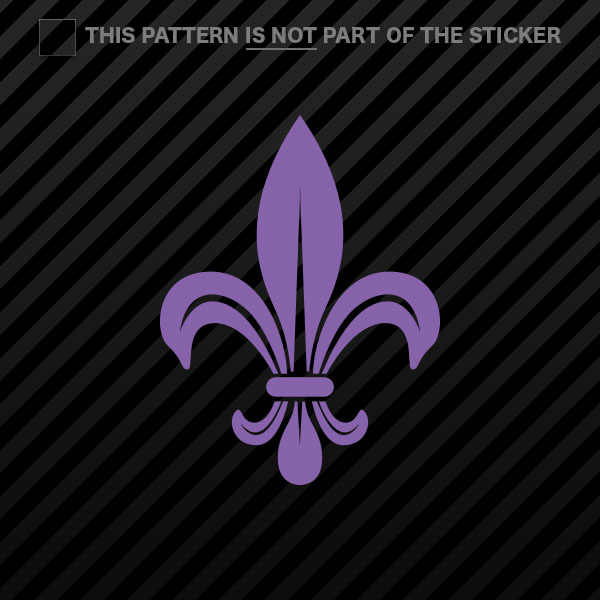 (2x) Fleur De Lis Sticker Self Adhesive Vinyl #2 - Bild 14 von 22