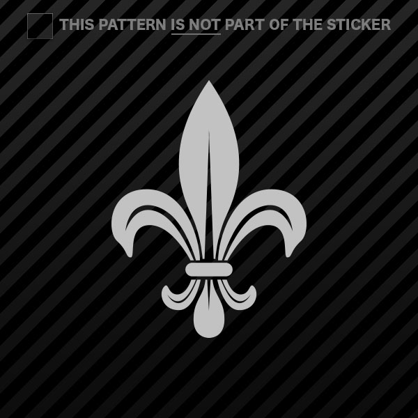(2x) Fleur De Lis Sticker Self Adhesive Vinyl #2 - Bild 15 von 22