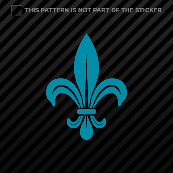(2x) Fleur De Lis Sticker Self Adhesive Vinyl #2 - Bild 18 von 22