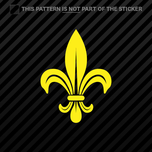(2x) Fleur De Lis Sticker Self Adhesive Vinyl #2 - Bild 16 von 22