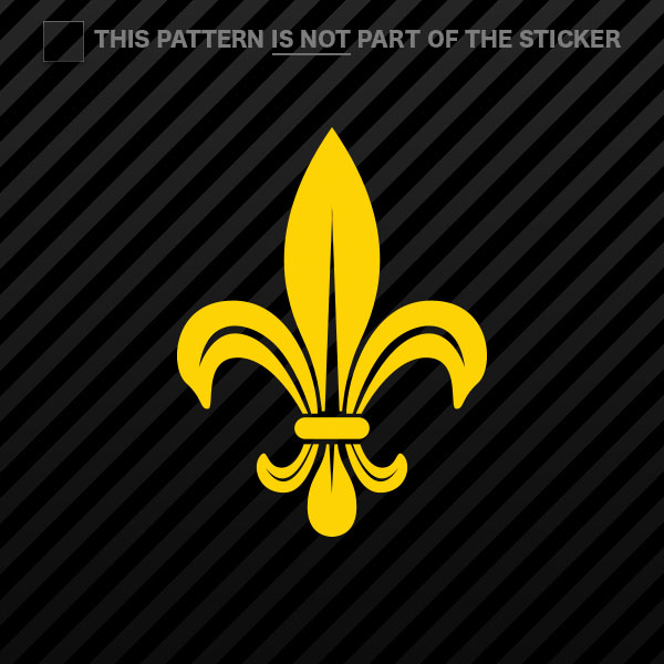 (2x) Fleur De Lis Sticker Self Adhesive Vinyl #2 - Bild 17 von 22