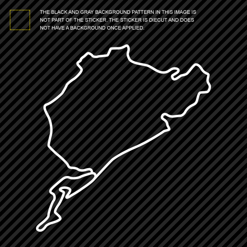 (2x) Nurburgring Sticker Die Cut Decal Self Adhesive Vinyl track