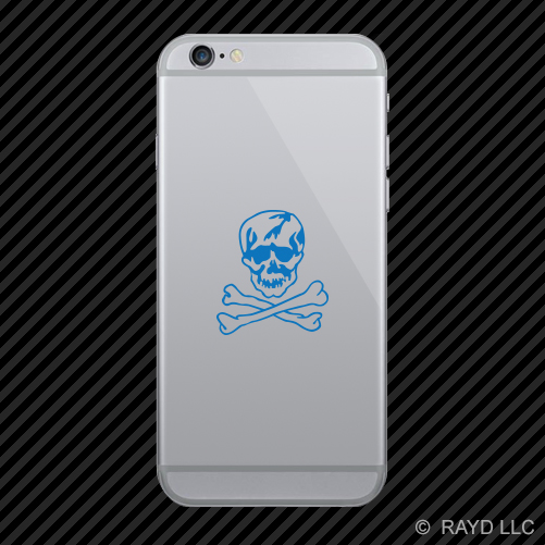 (2x) F-14 Jolly Roger Insignia Cell Phone Sticker Mobile F14 many colors - Picture 5 of 19