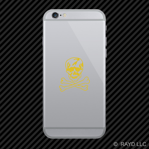 (2x) F-14 Jolly Roger Insignia Cell Phone Sticker Mobile F14 many colors - Picture 6 of 19