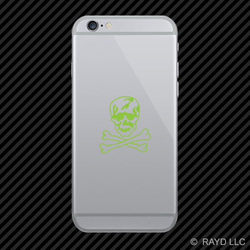 (2x) F-14 Jolly Roger Insignia Cell Phone Sticker Mobile F14 many colors - Picture 10 of 19