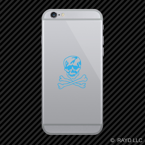 (2x) F-14 Jolly Roger Insignia Cell Phone Sticker Mobile F14 many colors - Picture 9 of 19
