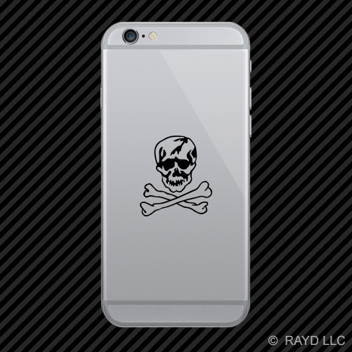 (2x) F-14 Jolly Roger Insignia Cell Phone Sticker Mobile F14 many colors - Picture 11 of 19