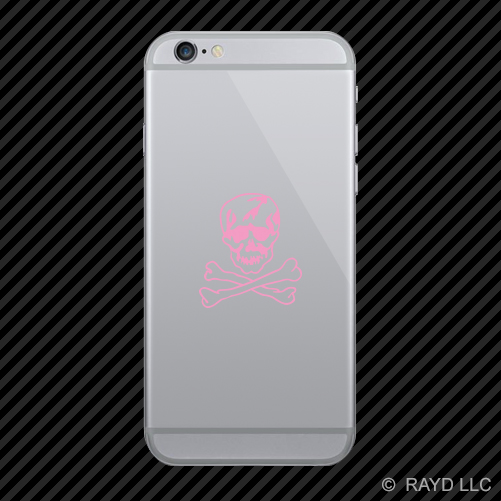 (2x) F-14 Jolly Roger Insignia Cell Phone Sticker Mobile F14 many colors - Picture 13 of 19