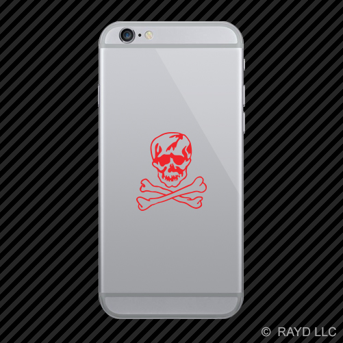 (2x) F-14 Jolly Roger Insignia Cell Phone Sticker Mobile F14 many colors - Picture 3 of 19