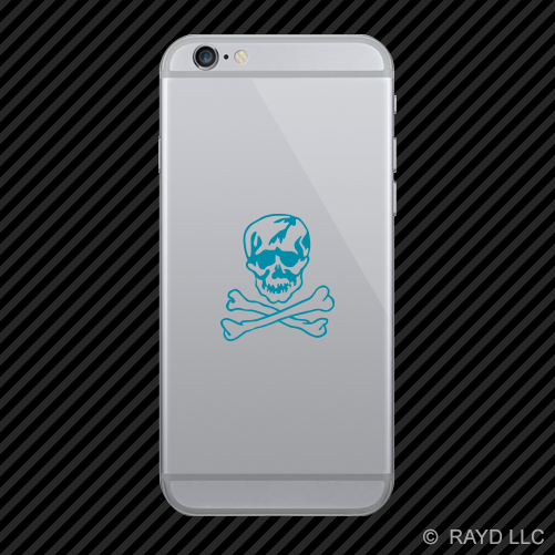 (2x) F-14 Jolly Roger Insignia Cell Phone Sticker Mobile F14 many colors - Picture 18 of 19
