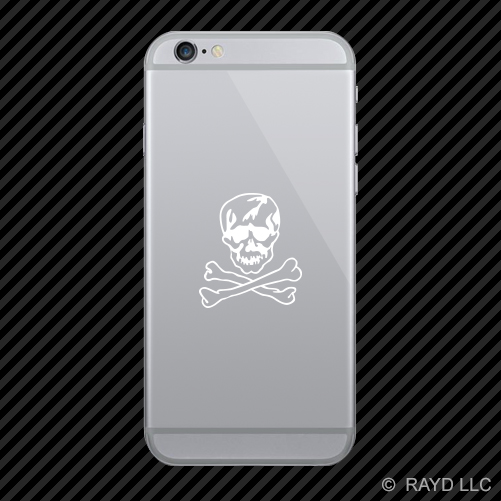 (2x) F-14 Jolly Roger Insignia Cell Phone Sticker Mobile F14 many colors - Picture 2 of 19