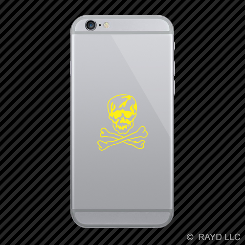 (2x) F-14 Jolly Roger Insignia Cell Phone Sticker Mobile F14 many colors - Picture 16 of 19