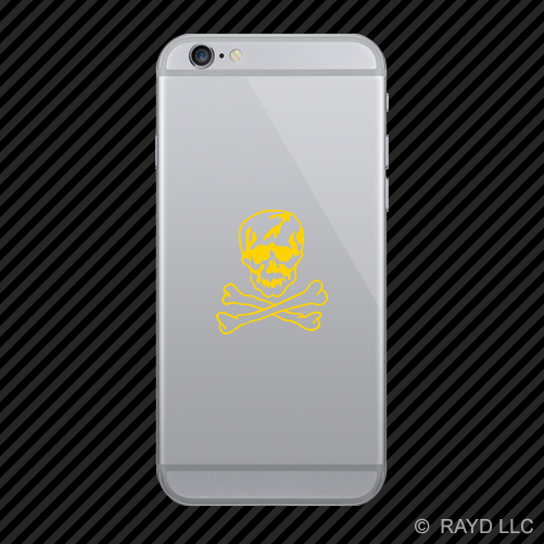(2x) F-14 Jolly Roger Insignia Cell Phone Sticker Mobile F14 many colors - Picture 17 of 19
