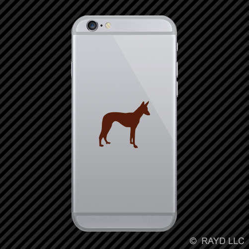 (2x) Ibizan Hound Cell Phone Sticker Mobile dog canine pet many colors - Picture 19 of 19