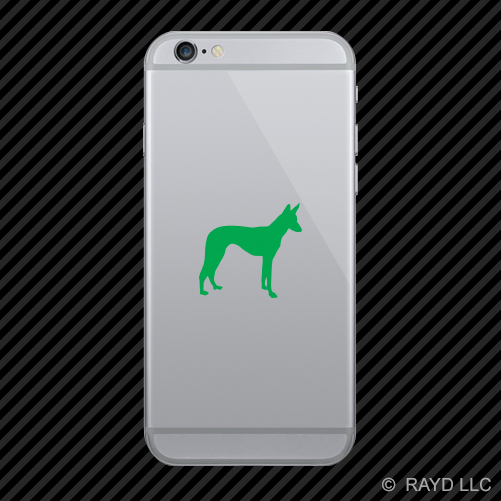 (2x) Ibizan Hound Cell Phone Sticker Mobile dog canine pet many colors - Picture 7 of 19