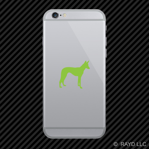 (2x) Ibizan Hound Cell Phone Sticker Mobile dog canine pet many colors - Picture 10 of 19