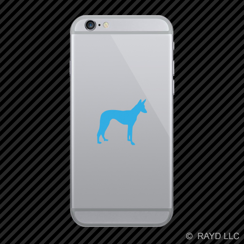 (2x) Ibizan Hound Cell Phone Sticker Mobile dog canine pet many colors - Picture 9 of 19