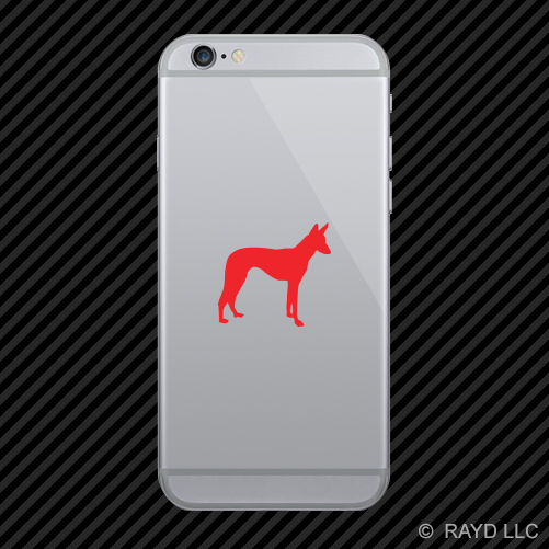 (2x) Ibizan Hound Cell Phone Sticker Mobile dog canine pet many colors - Picture 3 of 19